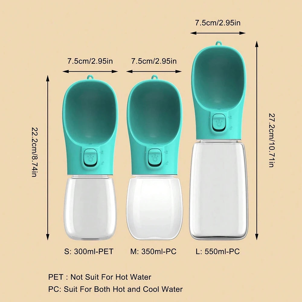 Bouteille d'Eau Portable pour Chien – Anti-Fuite et Idéale pour Voyage 🐾💧