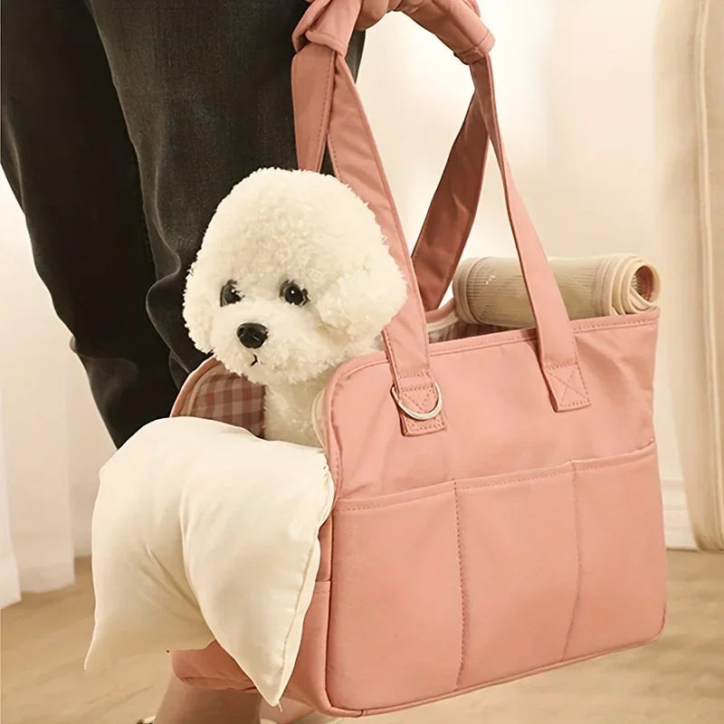 Sac de Transport Multifonction pour Petit Chien — Main, Épaule ou Bandoulière