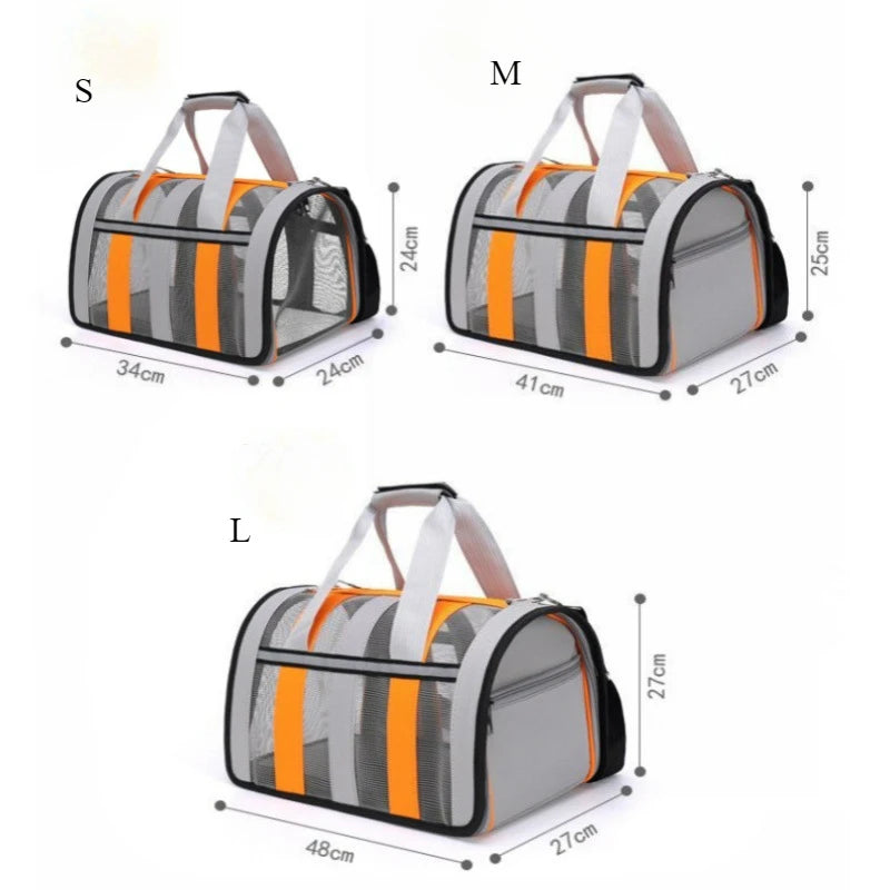 Sac à Dos Mesh Grande Capacité Pliable pour Chat et Petit Animal