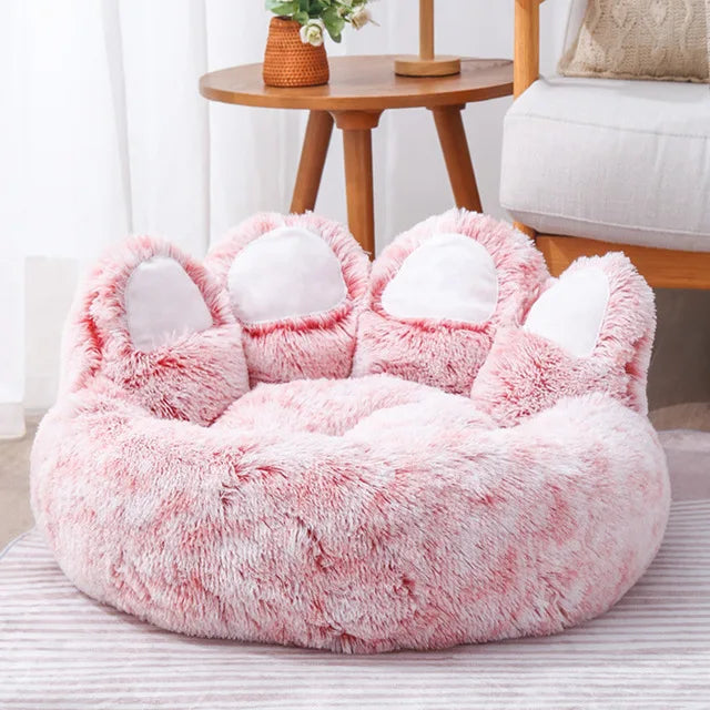 Lit Canapé Patte d'Ours pour Chien et Chat – Coussin Moelleux et Doux 🐾🐻