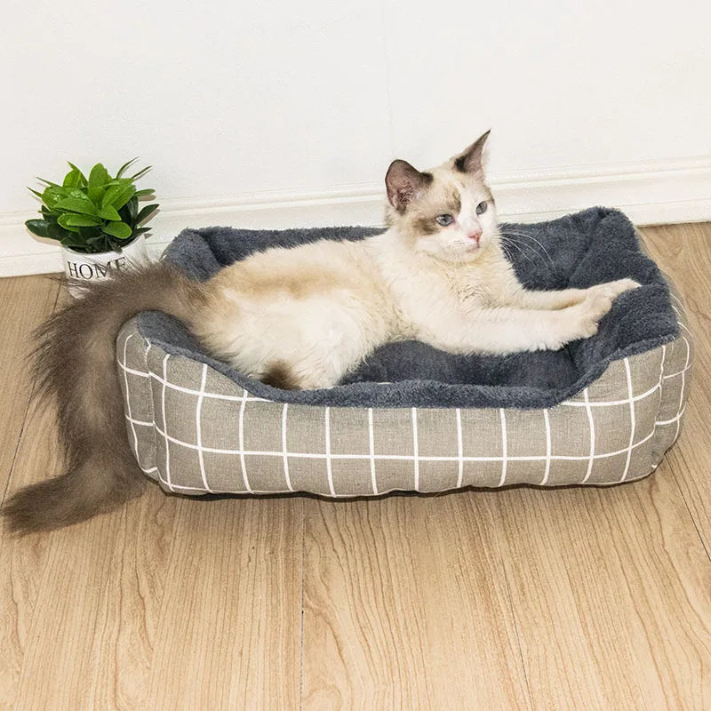 Tapis Lit d'Hiver pour Chien et Chat – Matelas Chaud et Moelleux Toutes Tailles 🐾❄️