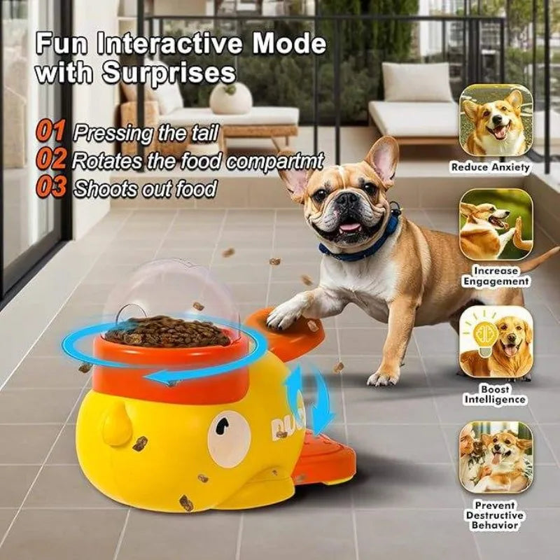Jouet Interactif d'Alimentation pour Chien et Chat – Puzzle Anti-Glouton en Forme de Canard 🦆