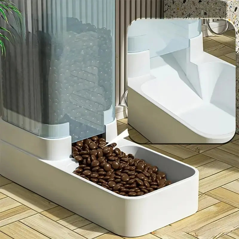 Distributeur Automatique d'Eau et de Nourriture à Gravité pour Chien et Chat