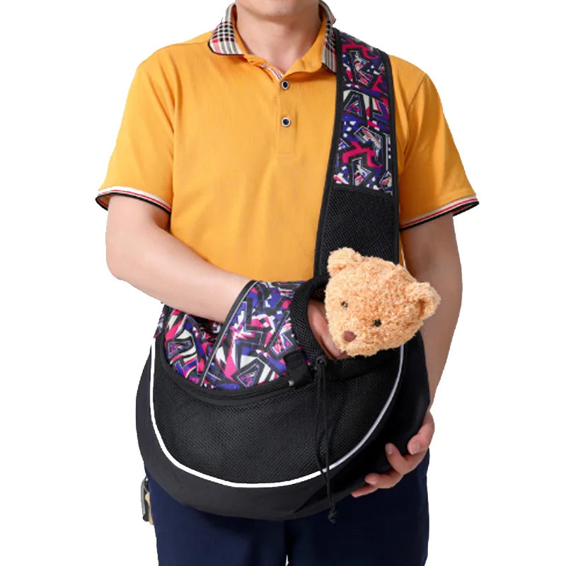 Sac de Transport Bandoulière Oxford pour Chat et Petit Chien – Léger et Respirant
