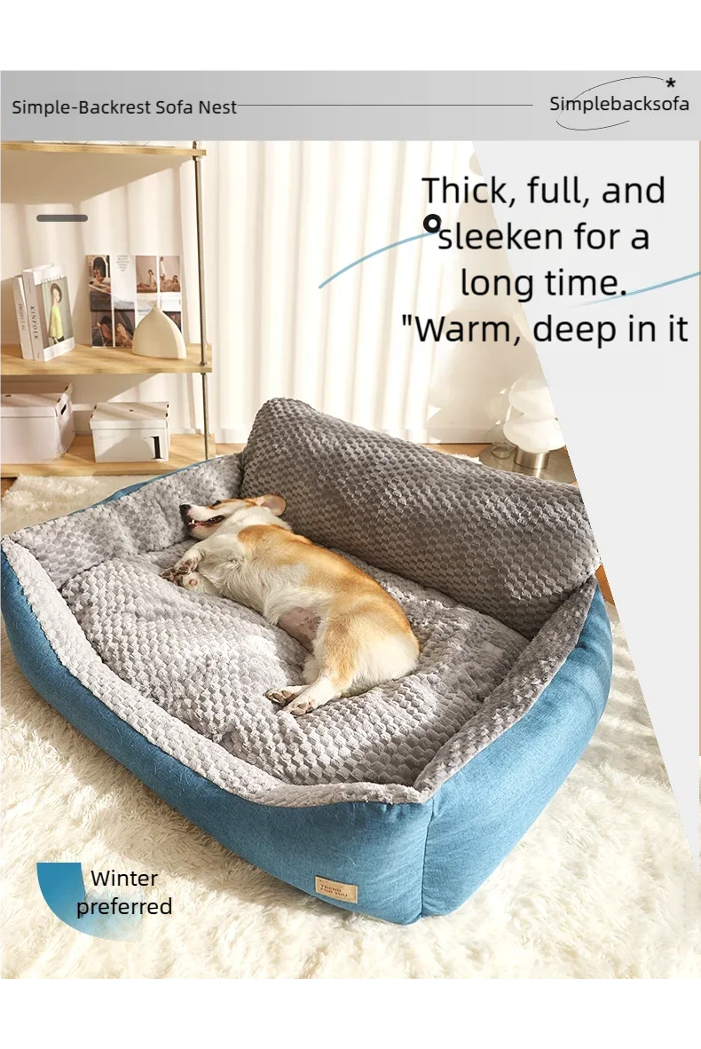 Lit Canapé Extra Large pour Chien – Matelas Moelleux Toutes Saisons 🐾🛋️