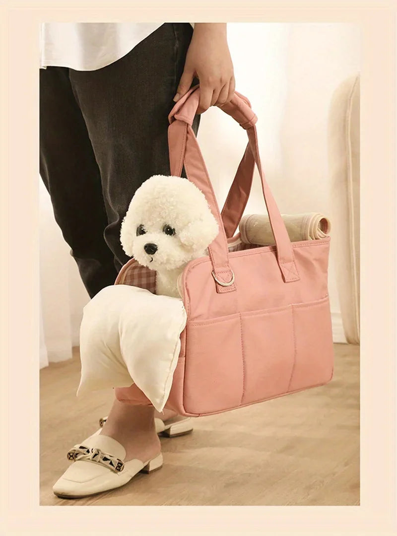 Sac de Transport Multifonction pour Petit Chien — Main, Épaule ou Bandoulière