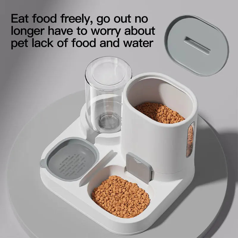Distributeur Automatique de Nourriture et d'Eau pour Chat – Grande Capacité Anti-Déversement 🐱🍽️💧