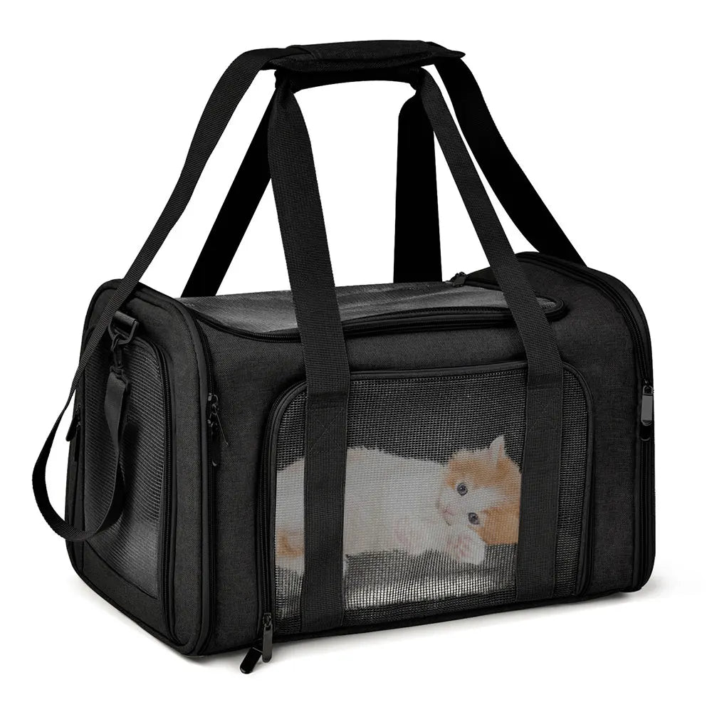 Sac de Transport Latéral pour Chien – Sac à Dos Souple de Voyage Respirant 🐾✈️