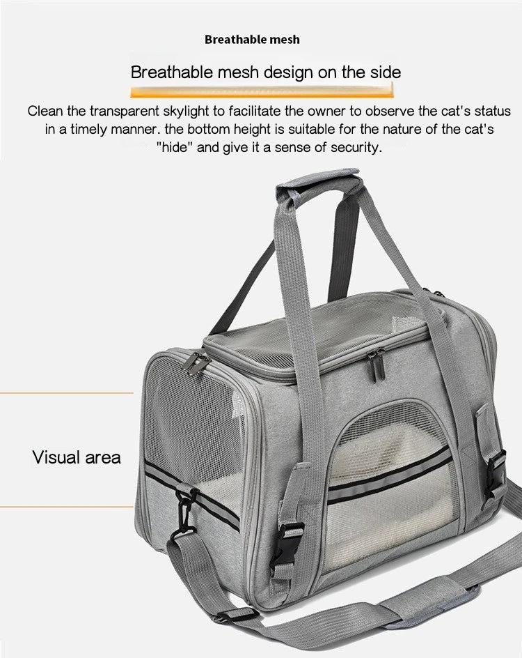 Sac de Transport Pliable pour Chat et Chien – Léger, Respirant et Pratique