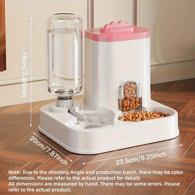 Distributeur Automatique de Nourriture et d'Eau pour Chat – Grande Capacité Anti-Déversement 🐱🍽️💧