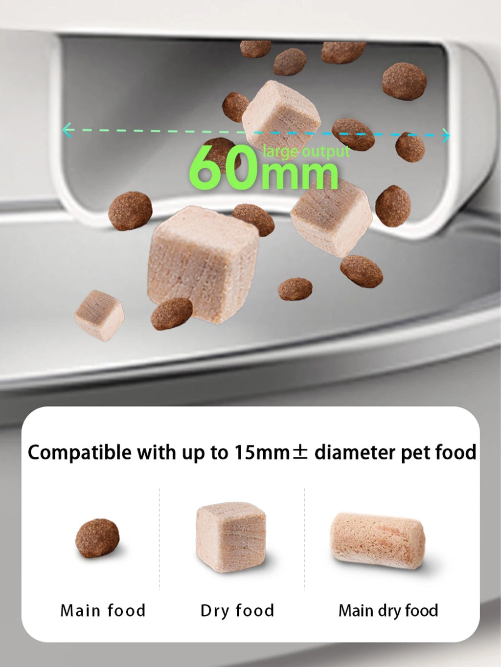 Mangeoire Automatique Connectée avec Caméra HD 1080P pour Chien et Chat – WiFi 2,4G/5G et Contrôle par Application
