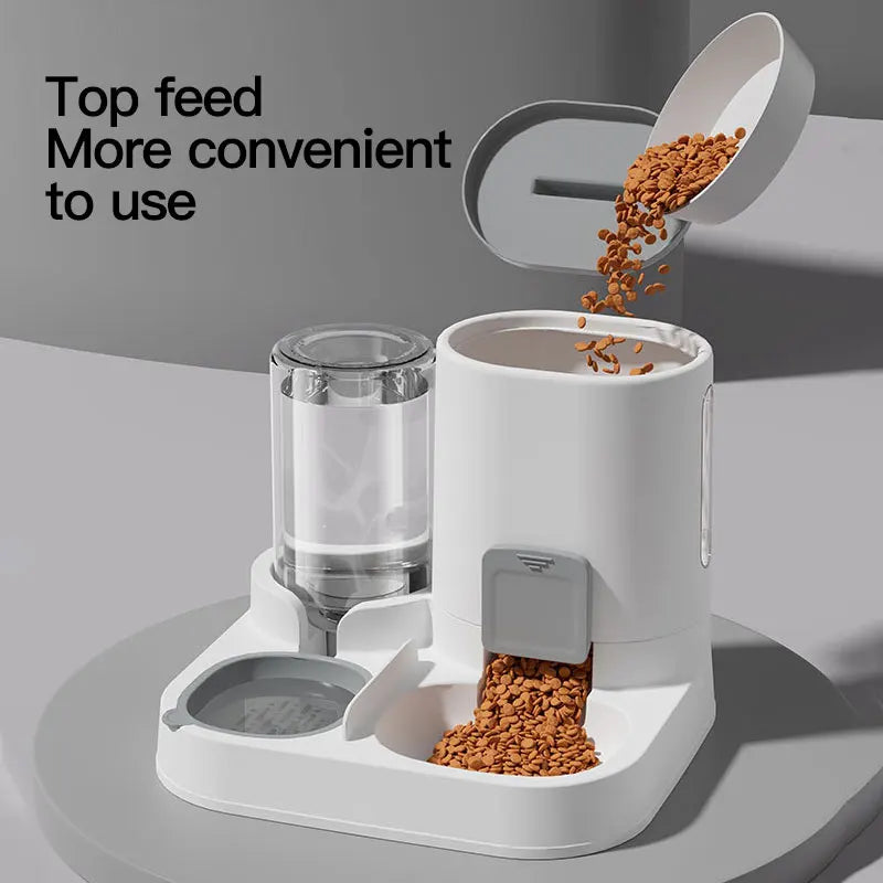 Distributeur Automatique de Nourriture et d'Eau pour Chat – Grande Capacité Anti-Déversement 🐱🍽️💧