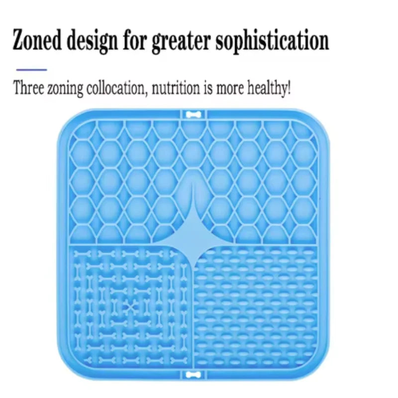Tapis d'Alimentation en Silicone pour Chien – Anti-Glouton & Distraction 🐶🍽️