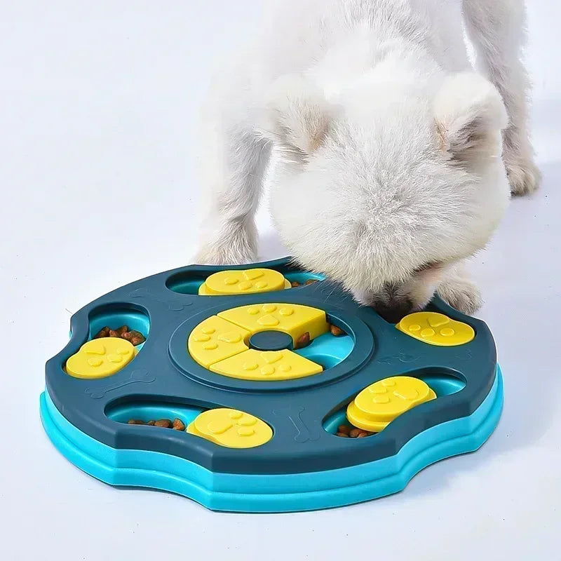 Puzzle Interactif pour Chien et Chat – Mangeoire Lente et Jeu d'Intelligence 🐶🧠🐱