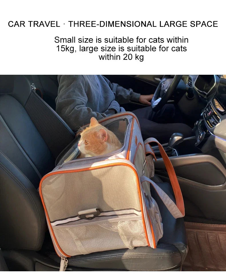 Sac de Transport à Bandoulière pour Chien et Chat – Polyvalent, Léger et Respirant pour Petits et Moyens Animaux