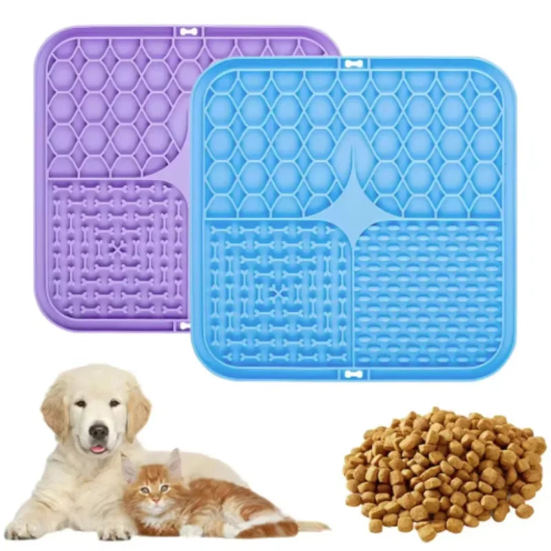 Tapis d'Alimentation en Silicone pour Chien – Anti-Glouton & Distraction 🐶🍽️