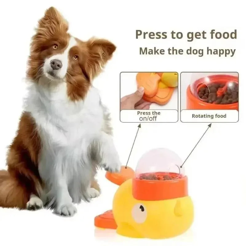 Jouet Interactif d'Alimentation pour Chien et Chat – Puzzle Anti-Glouton en Forme de Canard 🦆