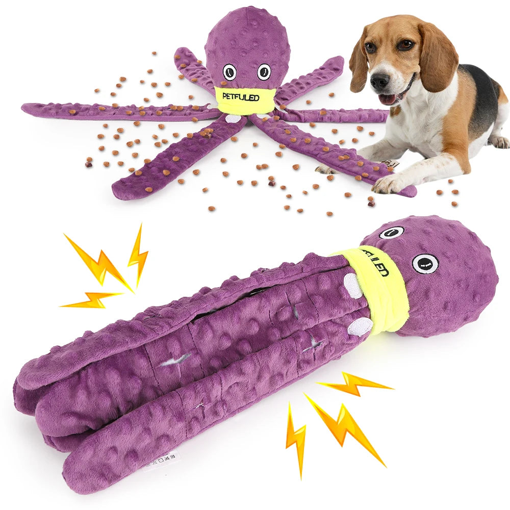 Jouet Pieuvre Enrichissement pour Chien — Tapis de Fouille Interactif